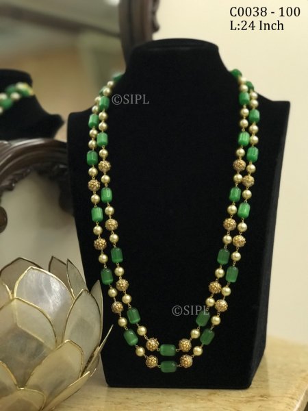 Elegant Monalisa Stone Long Mala