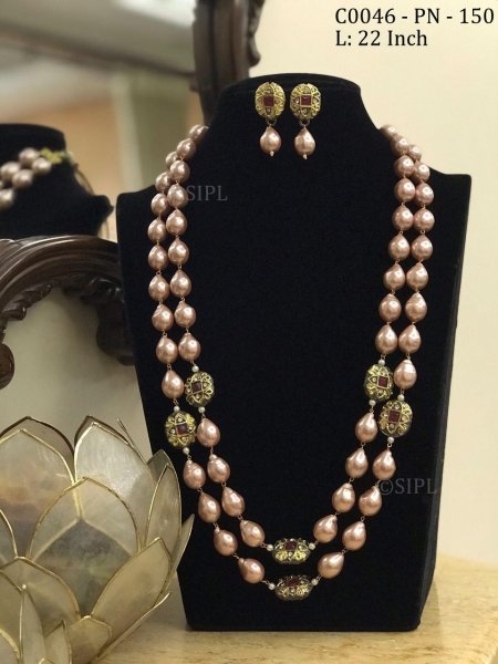 Baroque freshwater pearls Chain