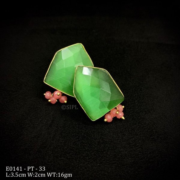 Elegant Monalisa Stone Earring