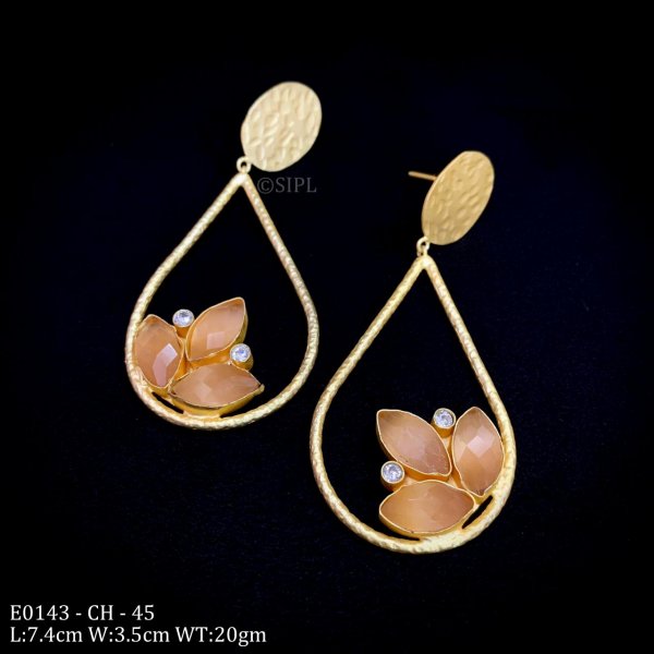 Beautiful Handmade Colord Stone Earring