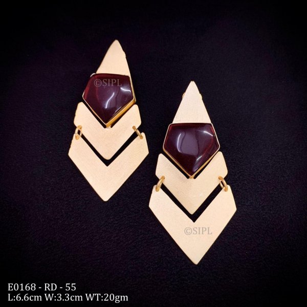 High Quality Handmade Matte Finish Earring