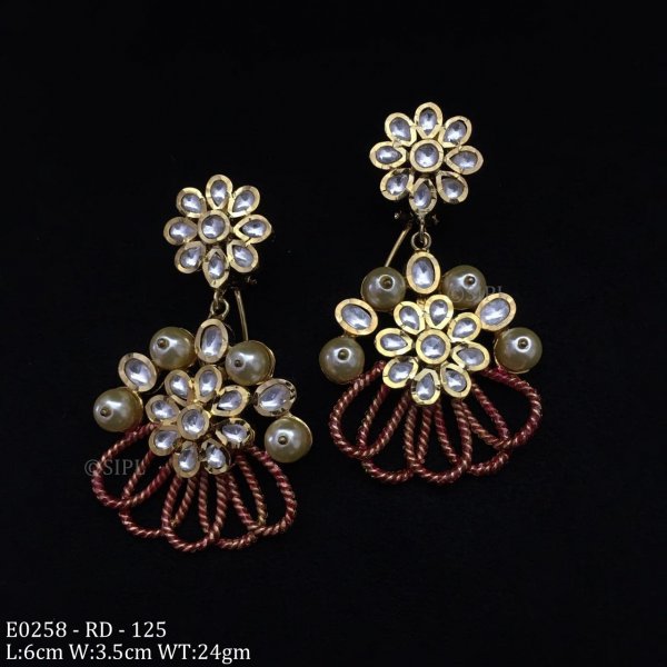 Amazing Design Kundan Polki Earring
