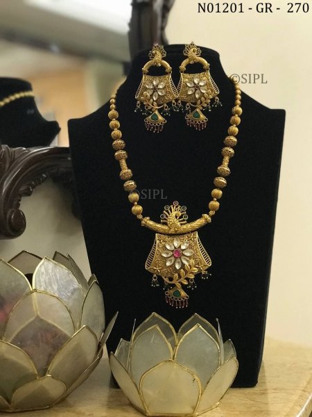 Amazing Peacock Design Necklace Set