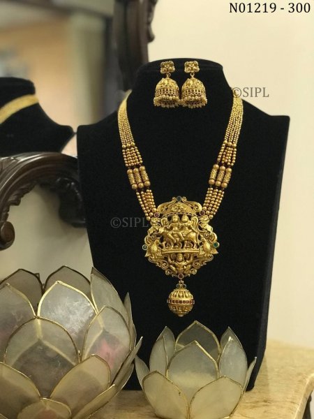 Unique Antique Design Lord Shivji Necklace Set