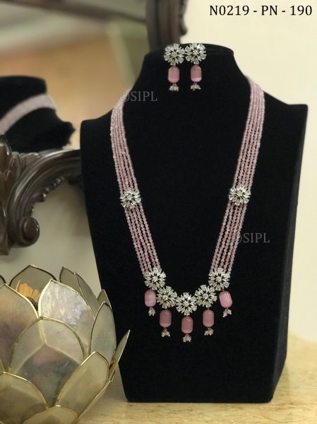 Elegance American Diamond  Necklace Set