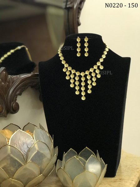 Beautiful Gold Plated Necklace Set