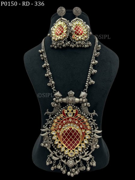 Antique Meenakari  Pendant Set